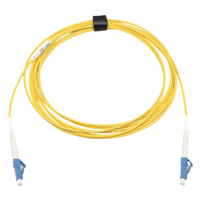 Jumper de Fibra Óptica Monomodo / OS2 / LC/UPC-LC/UPC Simplex / OFNR Riser / 3 m (9.84 ft) / Amarillo