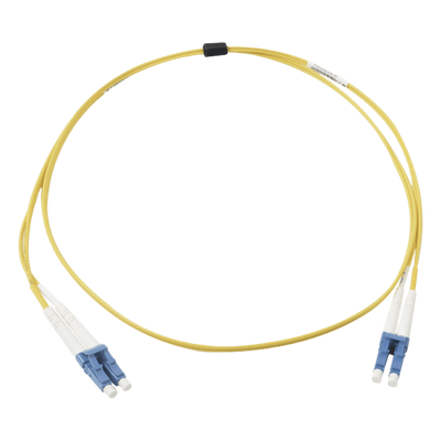 Jumper de Fibra Óptica Monomodo / OS2 / LC/UPC Duplex / OFNR Riser / 5 m (16.40 ft) / Amarillo