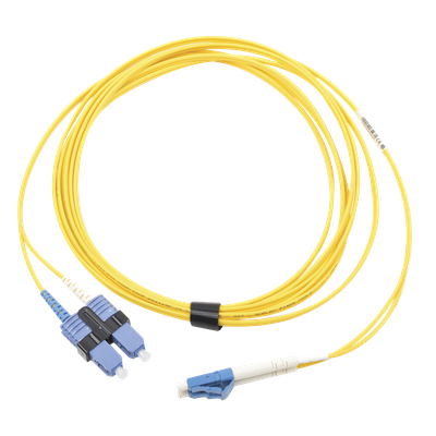 Jumper de Fibra Óptica / Monomodo OS2 / LC/UPC-SC/UPC Duplex / OFNR / 3 m (9.84 ft) / Amarillo