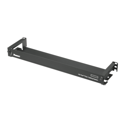 Organizador de Cables Frontal / 1 UR / Hasta 12 Casetes / 1728 Fibras / 3.28 ft / Negro