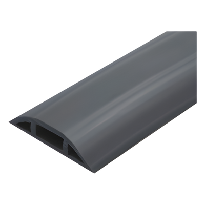 Canaleta Flexible para Piso / Media Caña / Área 305 mm² / Carga 100 kg / Rollo 25 m / PVC Autoextinguible UV