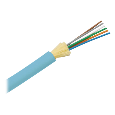Cable de Fibra Óptica / 6 Hilos / Multimodo OM4 50/125 / Tight Buffer 900µm / OFNR Riser / Interior / 2 pies (0.6 m) Marcas