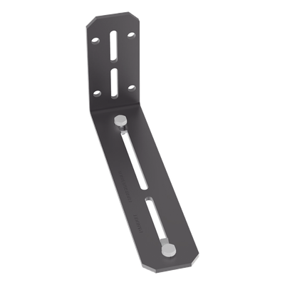 Soporte en L / Montaje Pared o Gabinete / Canaletas 6×4 y 4×4 / Acero Negro / 8.88 x 2 pulgadas
