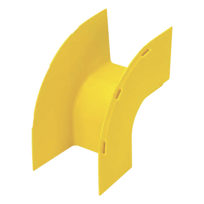 Bajada Vertical Exterior 90° / Canaleta 4×4 / Radio Curvatura 50.8 mm / PC/ABS / Amarillo