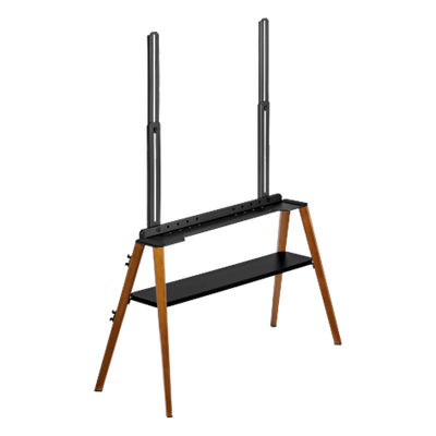 Soporte de TV Tipo Caballete / Pantallas hasta 75 Pulgadas / VESA 200×200 a 600×400 / Carga 40 kg / Altura Ajustable 905-2590 mm / Cable Anti-Caída