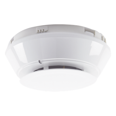 Detector Direccionable de Monóxido de Carbono / Comunicación Integral / Dirección por Interruptores Giratorios / Vida Útil de Célula 10 Años / UL 2075 / Protocolo FlashScan