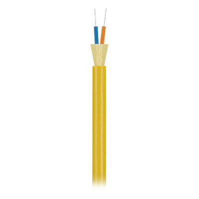 Cable de Fibra Óptica Monomodo / 2 Hilos OS2 9/125 / G.657.A1 / Tight Buffer 900 µm / Riser OFNR/FT4 / 4.75 mm / Precio Por Metro