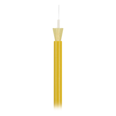 Cable de Fibra Óptica Monomodo OS2 / 1 Fibra G.657.A1 / Tight Buffer 900µm / Riser OFNR / 2mm / 6.56 pies radio curvatura