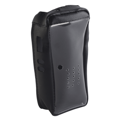 Funda de piel reforzada / Visor frontal transparente / 58 x 178 x 41.5 mm / Compatible NX-200/300/203/303