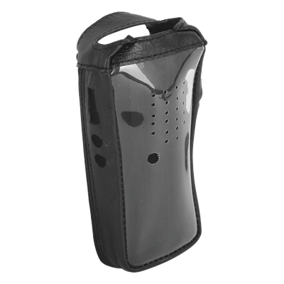 Funda Reforzada de Piel / Visor Frontal Transparente / 54 x 122 x 33 mm / 1.77 x 4.00 x 1.08 in