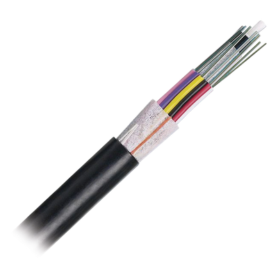 Cable de Fibra Óptica / 24 Hilos / Monomodo OS2 / Planta Externa / Dieléctrico / 250 µm / Bloqueo de Agua en Seco / 0.40 in (10.16 mm)