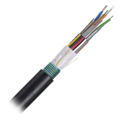 Cable de Fibra Óptica / 24 Hilos / OSP Planta Externa / Armado / Monomodo OS2 / 250µm / Bloqueo de Agua Seco / Antiaplastamiento / 0.82 pies