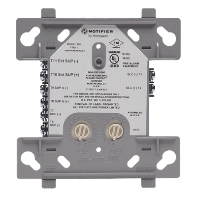 Módulo de Control Direccionable / Teléfono de Bomberos / 2 Circuitos Estilo Y/Z / FlashScan / Alimentación SLC 2 Hilos
