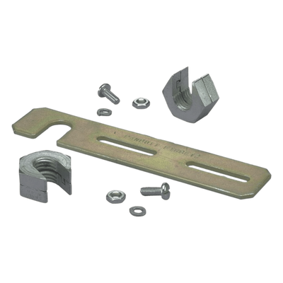 Soporte de Montaje a Techo / Canaletas FiberRunner 2×2 y 4×4 / Varilla Roscada 1/2″ / Acero Negro / 152.4 mm (6 in)