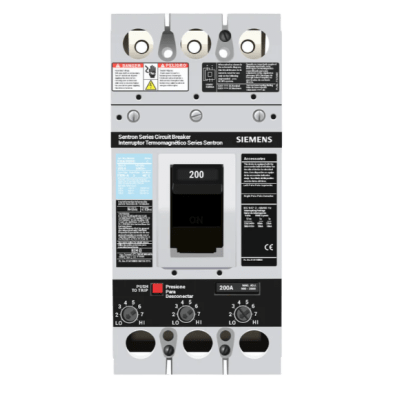 Interruptor Termomagnético / 600V CA / 3 Polos / 200A / Capacidad Interruptiva 35 kA / Zapatas Principales 350 kcmil
