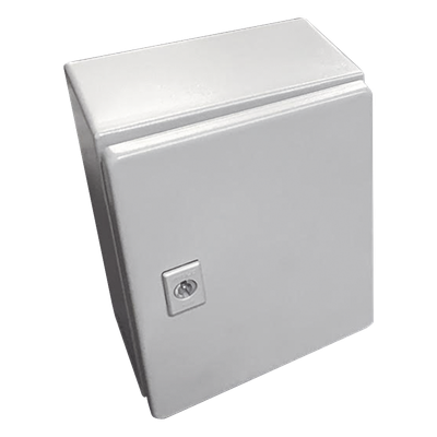 Gabinete de Acero / NEMA 4 – IP66 / 30x30x20 cm / 12x12x8 pulgadas / Platina / Certificado UL