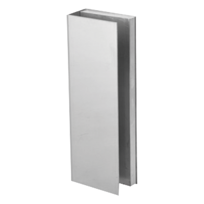 Bracket de Montaje Tipo U / Puertas de Vidrio 3/4″ (19.1 mm) / Chapas Magnéticas 600 a 1200 lbs / Ajuste por Opresores / Aluminio Anodizado