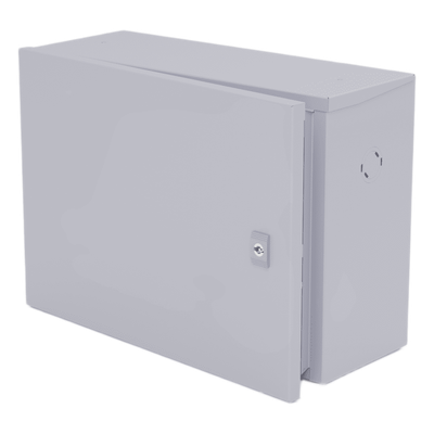 Gabinete Exterior / Acero Galvanizado / 360 x 208 x 505 mm / Montaje en Poste / Protección Solar Autónoma
