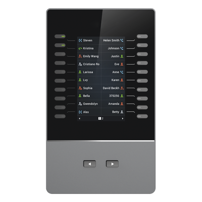 Módulo de Extensión IP / Pantalla LCD 4.3″ / 272 x 480 píxeles / 40 Contactos por Módulo / Hasta 160 Líneas en Cascada / BLF y Conferencia