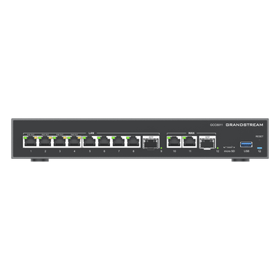 Firewall NG / Router VPN 3 Gbps / IP PBX 12 Usuarios / Switch 10 Puertos Gigabit / 4 Puertos PoE / 2 SFP 2.5G / Wi-Fi 6 Dual Band