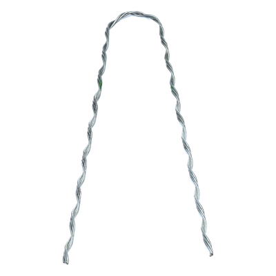Remate Preformado Retenida / Acero Galvanizado / Cable Figura 8 con Mensajero 3.1 mm / Tensión 1746 kg / Longitud 304.8 mm (12′) / Pierna Dispareja