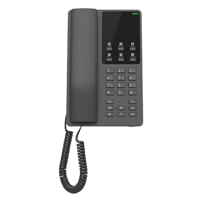 Teléfono IP Hotelero / Wi-Fi Dual Band 802.11ac / 2 Líneas SIP / Audio HD Opus / 6 Teclas Programables / 10 Marcación Rápida / Gestión en la Nube
