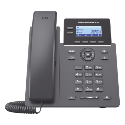 Teléfono IP / 2 Líneas SIP / 4 Cuentas / Codec Opus / IPv4/IPv6 / Pantalla LCD 132×48