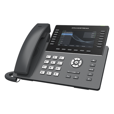 Teléfono IP Carrier-Grade / 14 Líneas SIP / 6 Cuentas / Wi-Fi Dual-Band 802.11ac / Pantalla LCD 5″ / Puertos Gigabit / PoE / Audio Full HD Opus