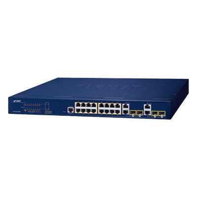 Switch Administrable PoE+ / 16 Puertos Gigabit / 4 SFP / 240 W / Capa 2