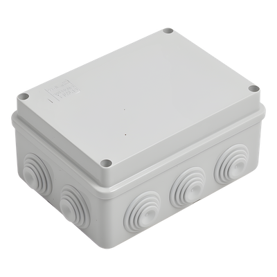 Caja de Derivación Estanca / 10 Entradas / IP55 / IK08 / 150x110x70 mm / Libre de Halógenos / Exterior