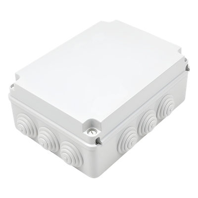Caja Estanca de Derivación / PVC Autoextinguible Libre de Halógenos / 12 Entradas / IP55 / IK08 / 300x220x120 mm / -24°C a 60°C