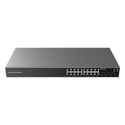 Switch PoE+ Administrable / 16 Puertos Gigabit / 4 SFP Uplink / 240W / 40 Gbps