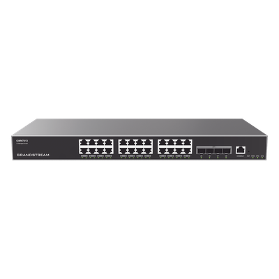 Switch Capa 3 Administrable / 24 Puertos Gigabit / 4 SFP+ 10G / 128 Gbps Capacidad Conmutación / 95.2 Mpps / Rack 1U