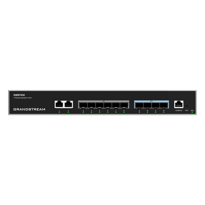 Switch de Agregación Capa 3 / 96 Gbps / 2 Puertos Gigabit Ethernet / 6 Puertos Gigabit SFP / 4 Puertos 10Gigabit SFP+ / Stacking 4 Unidades / QoS Avanzada / Dual Stack IPv4/IPv6