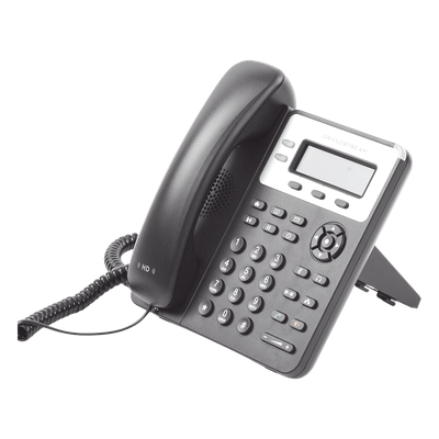 Teléfono IP / 2 Líneas SIP / Audio HD / LCD 132×48 Retroiluminada / Dual Ethernet 10/100 Mbps / Conferencia 3 Vías / 3 Teclas XML Programables