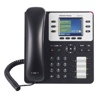 Teléfono IP Empresarial / 3 Líneas SIP / Pantalla TFT LCD 2.8 Pulgadas / 8 Teclas BLF / Conferencia 4 Vías / PoE / Bluetooth / Dual Gigabit Ethernet