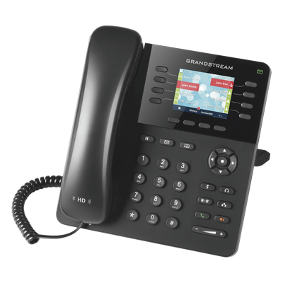 Teléfono IP Empresarial / 8 Líneas SIP / 4 Cuentas Simultáneas / Gigabit Dual / Bluetooth / PoE / Pantalla LCD 2.8 pulgadas