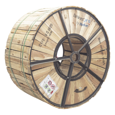 Cable de Fibra Óptica Monomodo / 6 Hilos G.652D / Armado Acero / 4 km / Exterior Subterráneo / 10.5 mm / -20°C a +65°C