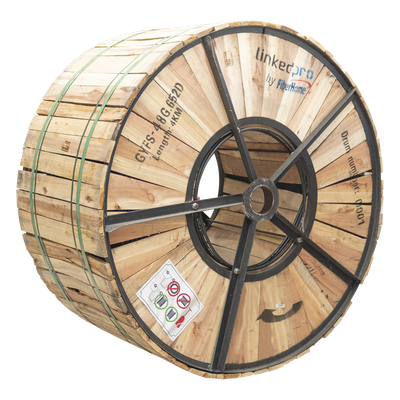 Carrete de Fibra Óptica / 4 km / 48 Hilos / Monomodo G.652D / Armada / Loose Tube / 13,123 ft