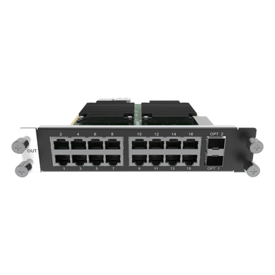 Tarjeta de envío LED 4K / 16 puertos RJ45 Gigabit / 2 puertos STP / 10.4M píxeles / 2 slots