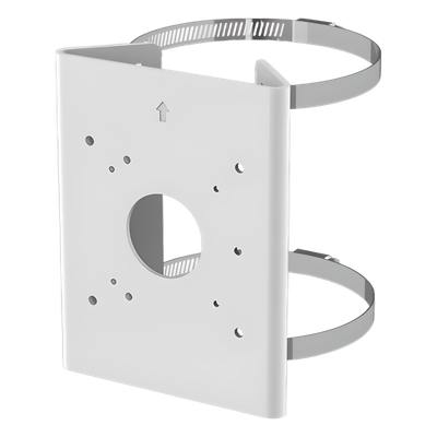 Soporte de Poste para Cámara / Carga 4 kg / Aluminio y Acero Inoxidable SUS304 / Poste 65-152 mm (2.6-6.0 in) / Uso Interior y Exterior