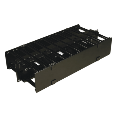 Organizador de Cable Horizontal / Doble Profundidad 6in (152mm) / Rack 19in / 2UR / Alta Densidad