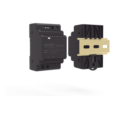 Fuente de Poder Industrial / Entrada 100-240 Vca / Salida 24 Vcc / 2.5 A / 60 W / Riel DIN / -20°C a 45°C / 3.7 x 2.1 x 2.3 in