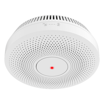 Detector de Humo Interconectable / Doble Sensor de Luz / Alarma 85 dB / Batería Litio 10 Años / Interconexión 30 Dispositivos / Montaje en Techo