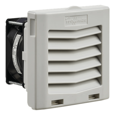 Ventilador con Filtro de Montaje Lateral / 21 CFM (36 m³/h) / 115 Vca / Click-Fit / Rejilla con Bisagra / 4″