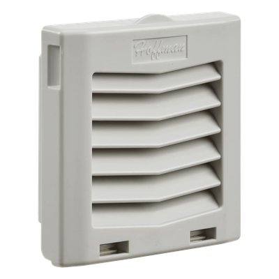 Rejilla de Escape con Filtro / IP54 / Click-Fit / 5 in (127 mm) / Gris Claro RAL 7035