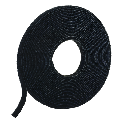 Rollo de Cinta de Contacto / 75 Pies (22.9 m) / 19.1 mm Ancho / Nylon Negro