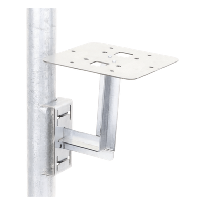 Base para Lámpara de Obstrucción / Acero Galvanizado / Tubo 7/8″ a 1-1/4″ / Preparada para Fleje Adicional