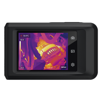 Cámara Termográfica de Bolsillo / Pantalla Táctil 3.5″ / IR 256 x 192 / Visual 8MP / Rango -20°C a 400°C / SuperIR / Wi-Fi Dual Band / IP54