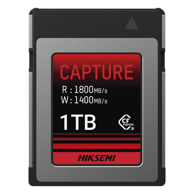 Tarjeta CFexpress Tipo B / 1 TB / Lectura 1800 MB/s / Escritura 1600 MB/s / PCIe Gen 3×2 / 8K RAW